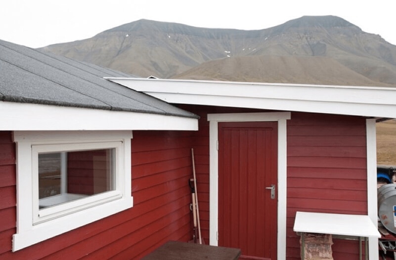 Drywood hytte Svalbard